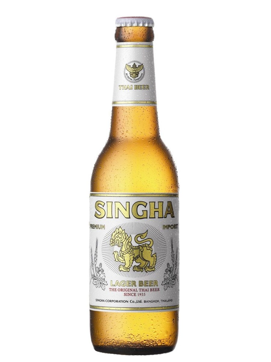 Singha thai øl, 33 l. 5,0%