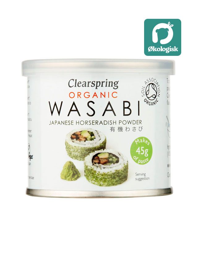 Clearspring wasabi 25g - øko Gratis fragt og altid billige priser ←