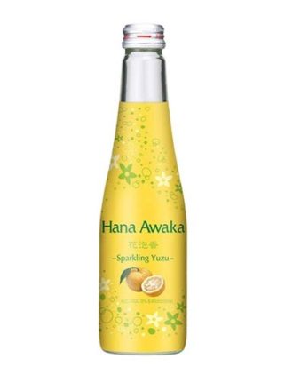 Ozeki Hana Awaka Yuzu Sparkling Sake 5% 250 ml.