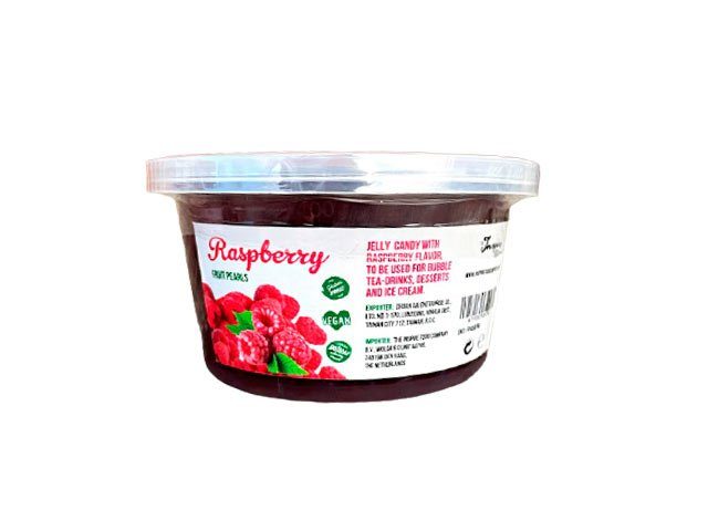 Boba frugtperler med hindbær 450 g.