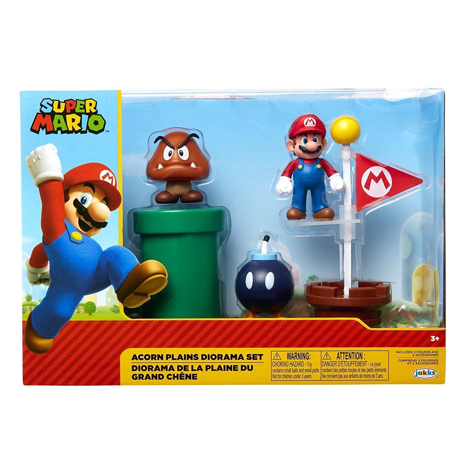 Køb Super Mario - Acorn Plains Diorama Set → Gratis og altid billige priser ←