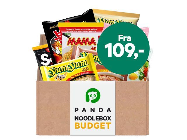 Panda NoodleBox Budget - Op til 15 billige nudler - Instant nudler & kopnudler