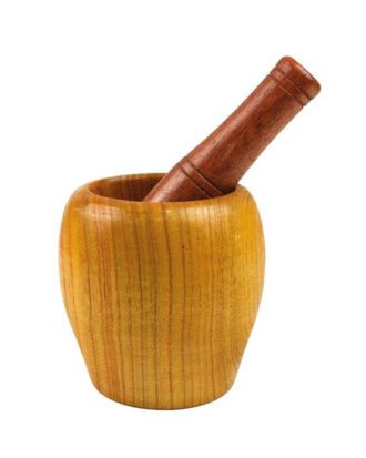 Mortar & Pestle (Morter) i Træ 7,5 cm