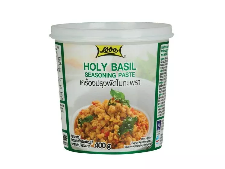 K b Holy Basil Seasoning Paste Lobo 400 g. Gratis fragt og