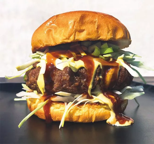 japansk inspireret burger