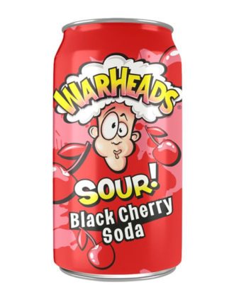Warheads Soda Black Cherry Sour 355 ml.