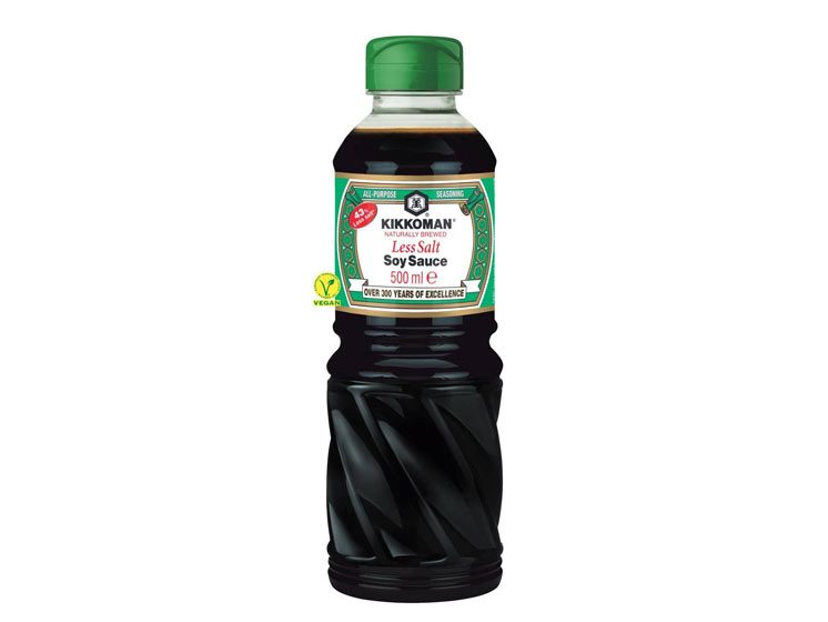 Kikkoman Sojasauce saltreduceret 480 ml. - Sushi soja, dressing og saucer