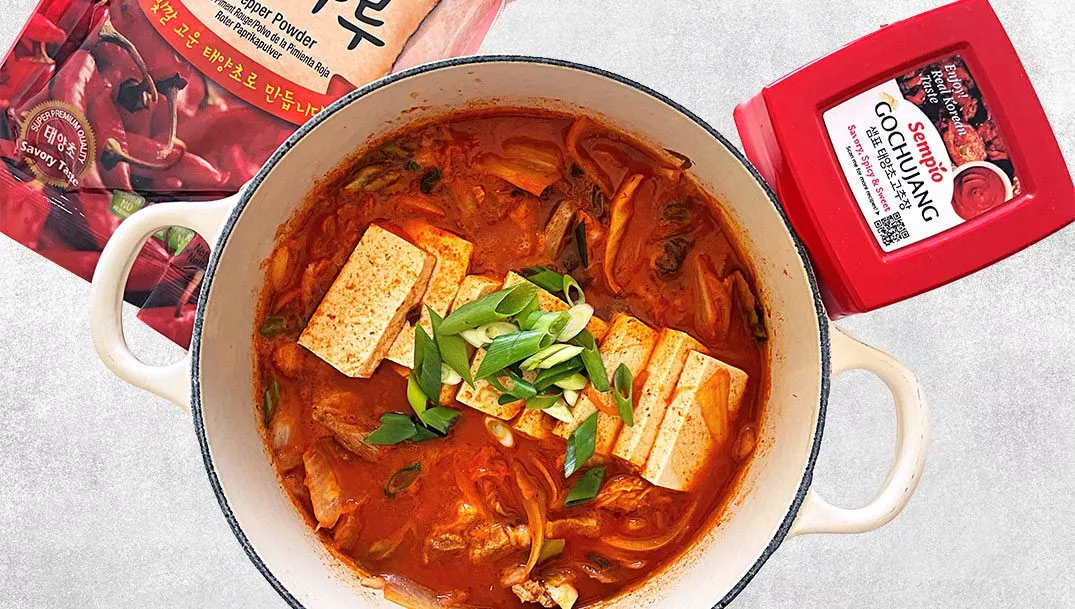 Kimchi Jjigae Stew Opskrift