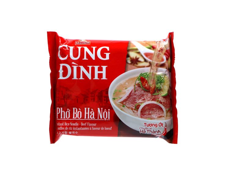 Cung Dinh Rice Noodles - Pho Bo Ha Noi 70 g. - Instant nudler & kopnudler