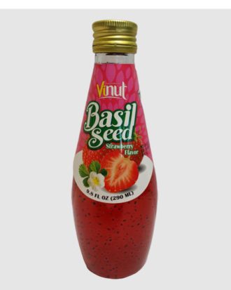 Vinut Strawberry Basil Seed Drink 290 ml.
