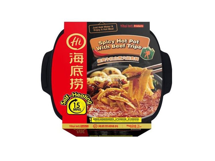 Køb Haidilao Spicy hot pot with beef tripe 370 g. hurtig levering