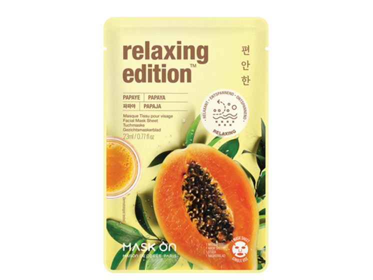 Mask On Facial Mask Sheet with Papaya Relaxing mask sheet - Ansigtsmaske & Sheet Maske