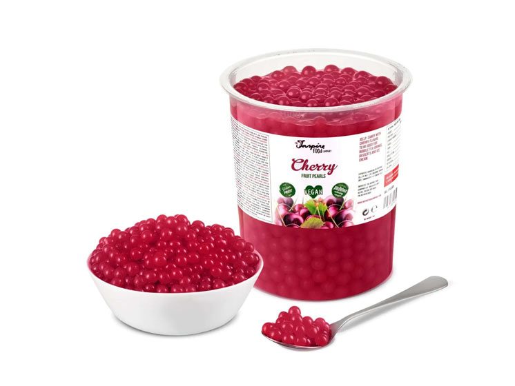 Boba frugtperler med kirsebær 1 kg. - Boba perler