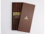 Chopstick Spisepinde Giftset Hexagon Brown Black Tokyo Design Studio 5 par.