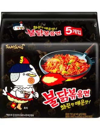Samyang 5-pk hot chicken flavor ramen 120 g.