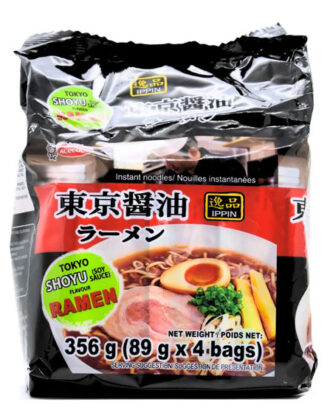 Acecook Ippin Instant Ramen Tokyo Shoyu 4-pak 356 g.