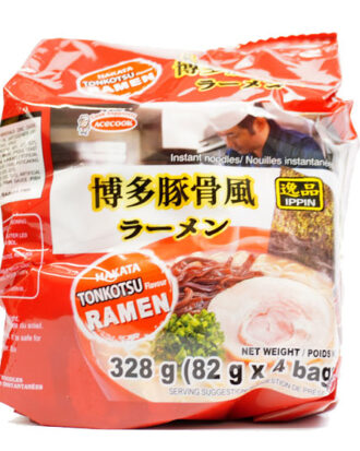 Acecook Ippin Instant Ramen Tonkotsu Flavour 4-pack 328 g.
