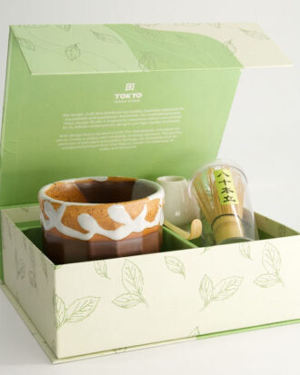 Matcha Gavesæt Kanegin Brun – 4 dele