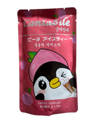 Cantabile Peach Ice Tea – Koreansk pouch drik 190 ml