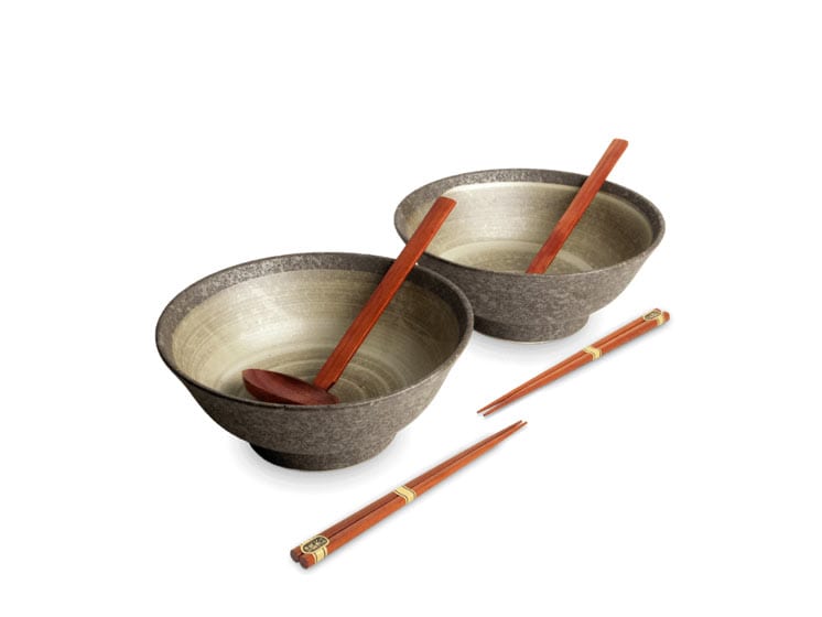 Ramen Bowl Set Nenrin – Elegant skålsæt med ske og spisepinde - Gavesæt og æsker