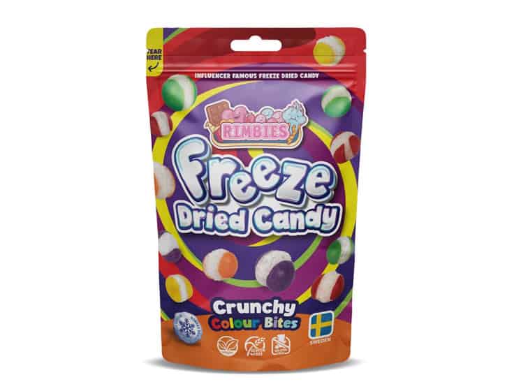 Rimbies Crunchy Colour Bites 80 g. - Slik og søde sager