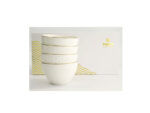 Nippon White Gold Rim Bowl Set 350 ml, 4 x 11.4 x 6 cm.