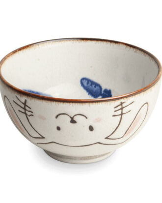 Bowl Rabbit Ø13 cm – Japansk skål med kaninmotiv