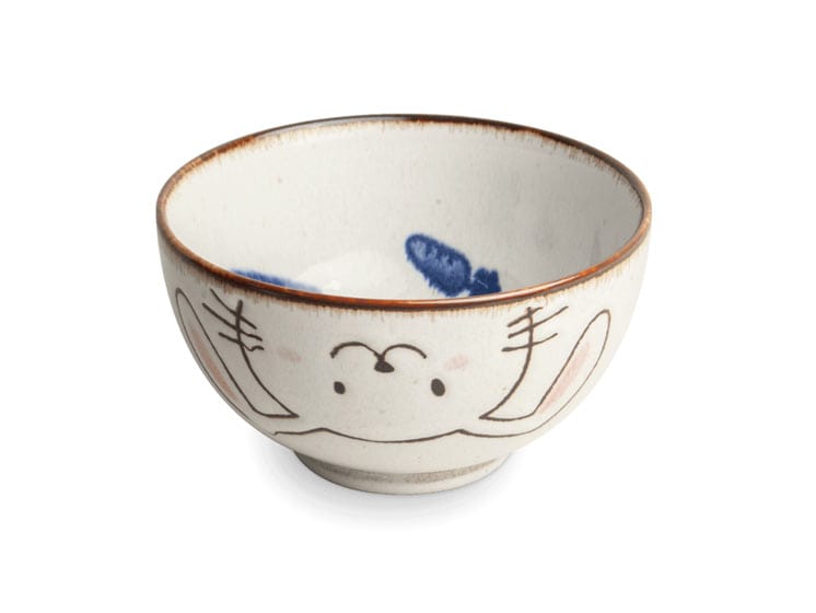 Bowl Rabbit Ø13 cm – Japansk skål med kaninmotiv - Service - Asiatisk og japansk porcelæn