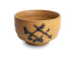 Matcha Bowl Ø12 cm – Brun Matcha Skål med Blomsterdesign
