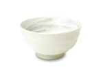 Porcelænsskål Ø17 cm | Japansk inspireret skål i lys marmorglasur