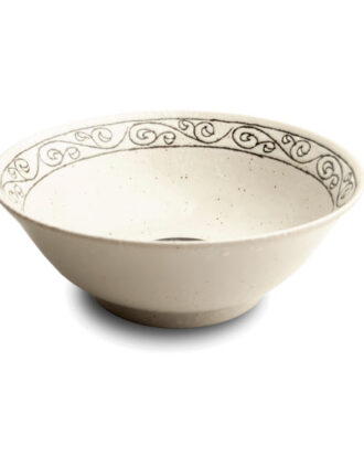 Ramen skål Ø19 cm med swirl dekoration
