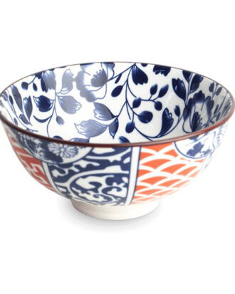 Japansk skål Botanica Ø11,5 cm – porcelæn med blå blomster