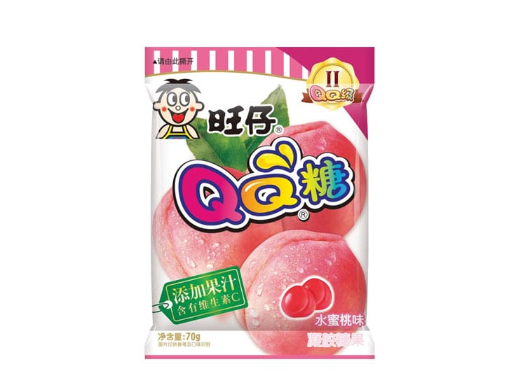 Want Want Gummy Candy Peach 70 g. - Slik og søde sager