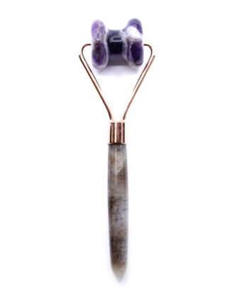 Ametyst kæbelinje-rulle | Gemstone Jawline Roller