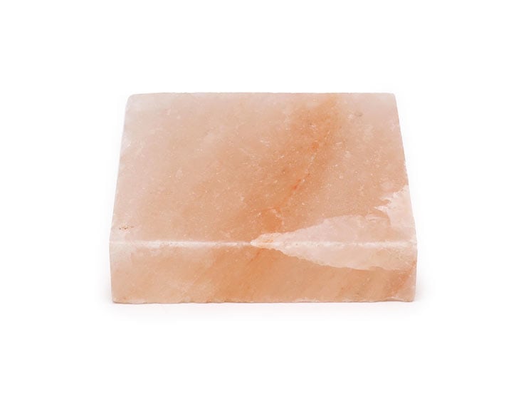 Himalayasalt grillplade 20×20 cm | Firkantet saltblok - Køkkenknive og redskaber