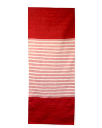 Indisk bomuldstæppe 70×170 cm | Rød/pink løber