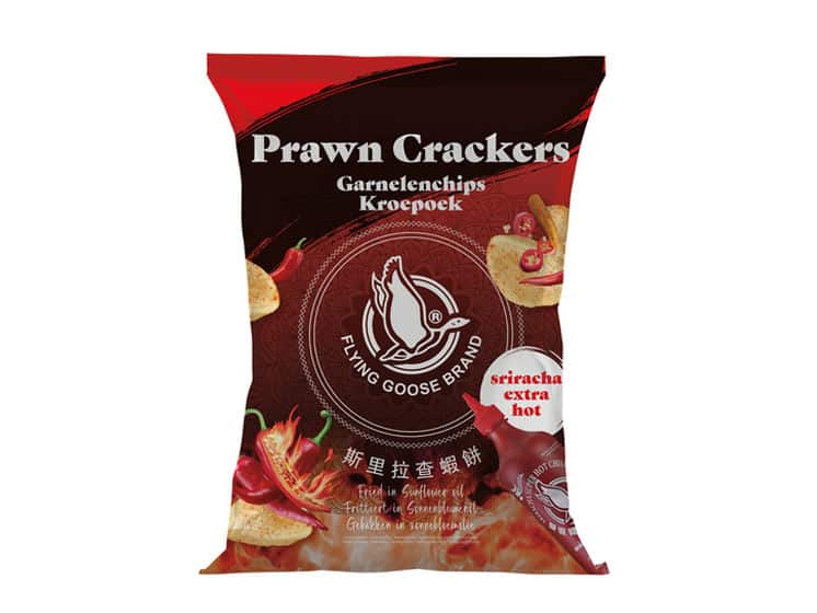 Flying Goose Prawn Crackers Sriracha extra Hot 80 g. - Chips
