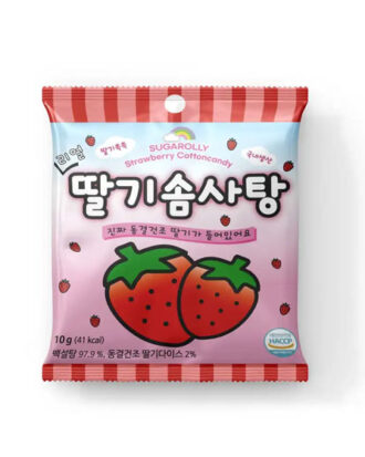 Sugarolly Cotton Candy Strawberry 10 g.
