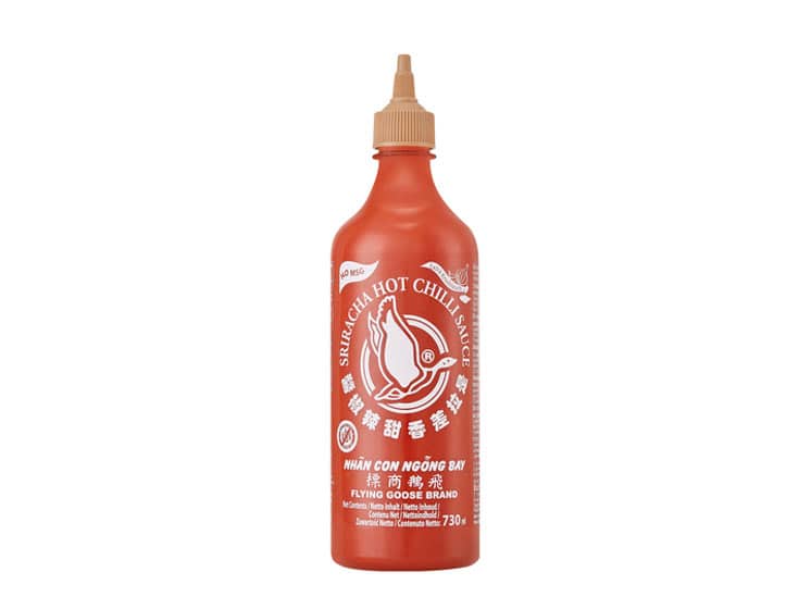 Flying Goose Sriracha Sauce Extra Garlic 730 ml. - Sriracha Chilisauce og andre chili saucer