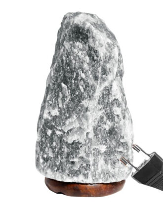Grå Himalaya saltlampe 3–5 kg | Dæmpet lys & naturligt design