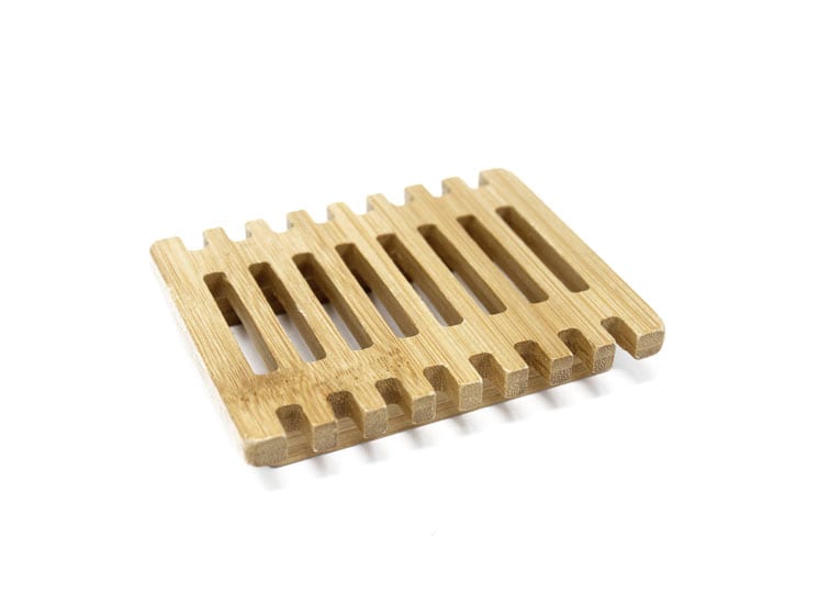 Hemu Wood Sæbeskål – Piano | Naturlig sæbeskål i træ (6 stk.) - Badeværelsestilbehør