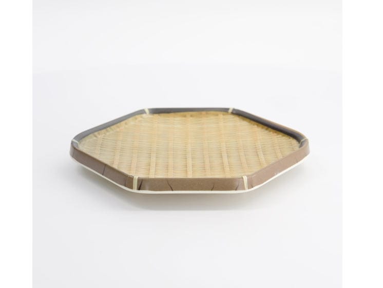 Bamboo Hexagon Plate 20cm – Sekskantet Tallerken - Service - Asiatisk og japansk porcelæn