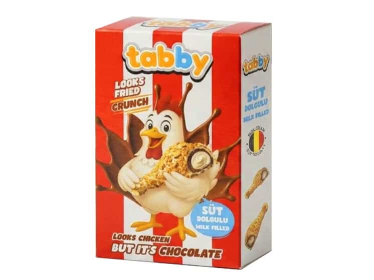 Tabby Chicken Leg Crumble Chocolate 50 g. - Kiks og kager