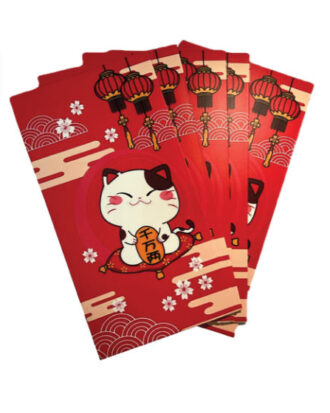 Kinesisk Lykkepose Rød 5 stk.