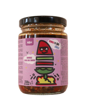 Double Green Red Chili Oil Sauce 230 g.