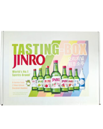 Jinro Tasting Box Soju Smagekasse 8 stk.+ 2 Shotsglas
