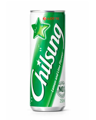 Chilsung Soft Drink Lemon Lime Flavor 250 ml.