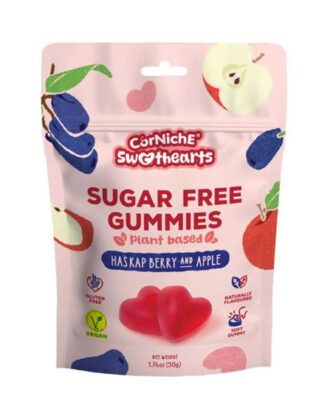 Corniche Sweethearts Sugar Free Gummies Haskap Berry and Apple 50 g.