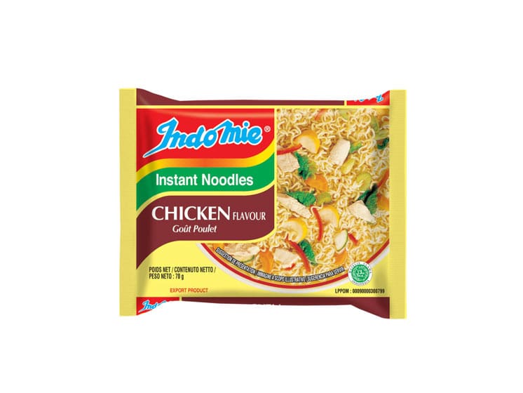 Indomie Instant Noodles Chicken Gout Poulet 70 g. - Instant nudler & kopnudler