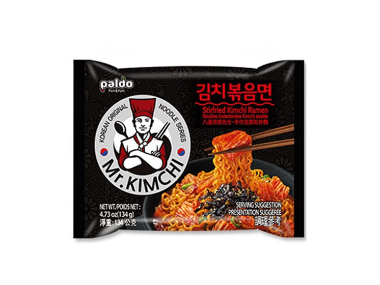 Paldo Mr. Kimchi Stir Fried Ramen 115 g. - Instant nudler & kopnudler